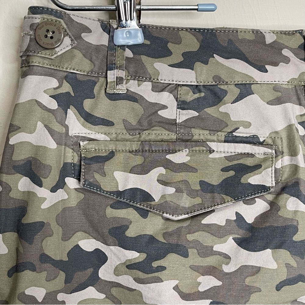 The Black Dog Camouflage Cargo Skirt Camo Straight Cotton Pockets Casual Women S - Picture 7 of 15